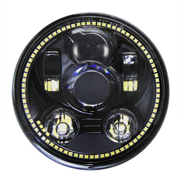 75 Zoll LED Scheinwerfer Projektor Clear Lens Chip Super Bright wasserdicht für Harley Motorrad
