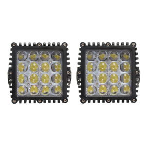 E-Mark geprüfte 48-W-LED-Arbeitsleuchte mit Spot- / Flutlichtstrahl und quadratischem Arbeitsscheinwerfer für den Einsatz im Gelände