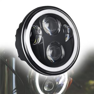 Morsun 40w 5 3/4 Zoll LED Scheinwerfer Projektor für Harley Davidson Motorrad Scheinwerfer schwarz Chrom
