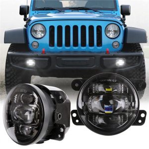 Morsun Fahrlicht Frontstoßstange Projektor LED Nebelscheinwerfer für Jeep Wrangler JK 2007-2017