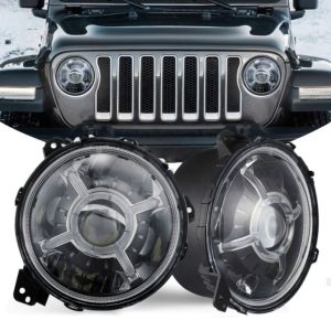 Neue 9-Zoll-LED-Scheinwerfer für Jeep Wrangler 2018+ JL DOT E-Mark