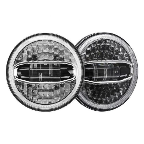 108W High Power 7 Inch Led Halo Lights For Jeep JK 2007-2018 Projector Lens With High Low Beam DRL - Image 2