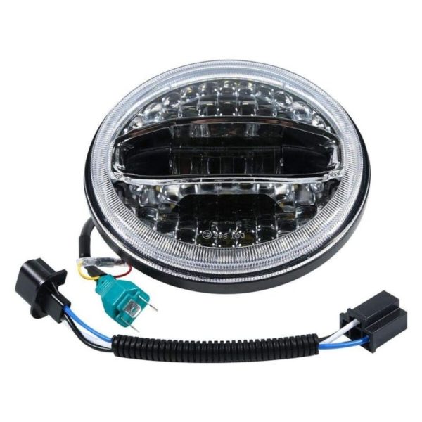 108W High Power 7 Inch Led Halo Lights For Jeep JK 2007-2018 Projector Lens With High Low Beam DRL - Image 3