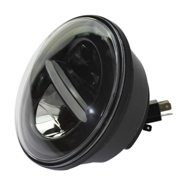 12V 5.75 Inch Round Led Headlight Black Sliver 575 Inch Harley Project Headlight - Image 2