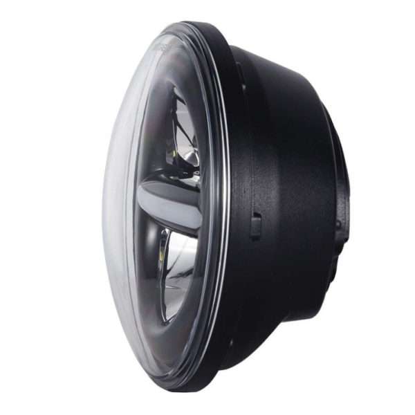 12V 5.75 Inch Round Led Headlight Black Sliver 575 Inch Harley Project Headlight - Image 3
