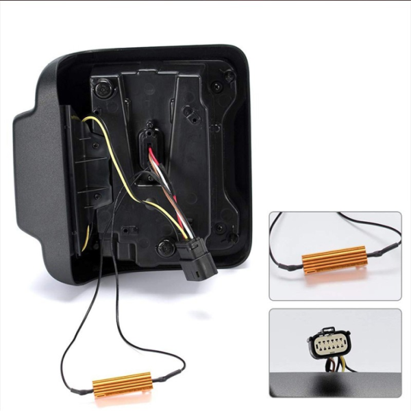 2 PCS Smoked Led Tail Light US Version Brake Rear Light For Jeep JL 2018 2019 - Image 4