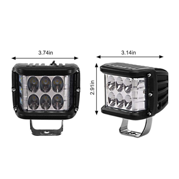 4 Inch 60w Led Work Light Spot/flood Beam For Jeep Off-road/kenworth Tractor - Image 3
