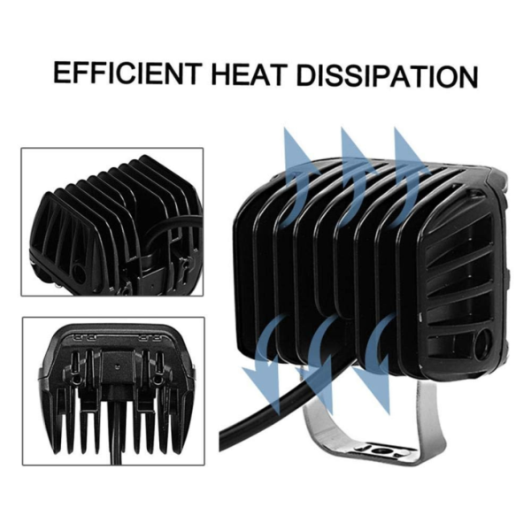 4 Inch 60w Led Work Light Spot/flood Beam For Jeep Off-road/kenworth Tractor - Image 4