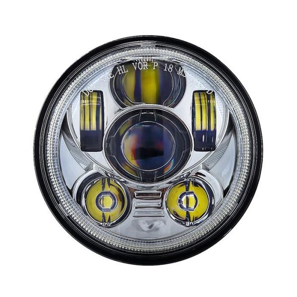 5 3/4 Inch Round Led Projector Headlight For Motorcycle - Image 2