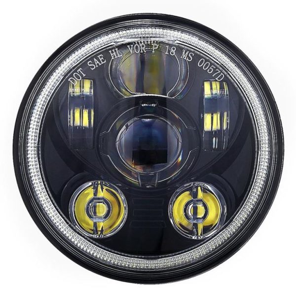 5.75 Led Halo Headlights For Harley Davidson Motorcycle VRSCDX Dyna FLSTSC