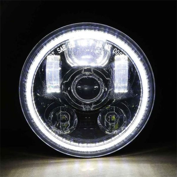 5.75 Led Halo Headlights For Harley Davidson Motorcycle VRSCDX Dyna FLSTSC - Image 3