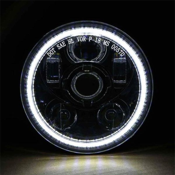 5.75 Led Halo Headlights For Harley Davidson Motorcycle VRSCDX Dyna FLSTSC - Image 4