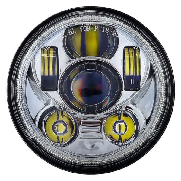 5.75 Led Halo Headlights For Harley Davidson Motorcycle VRSCDX Dyna FLSTSC - Image 5