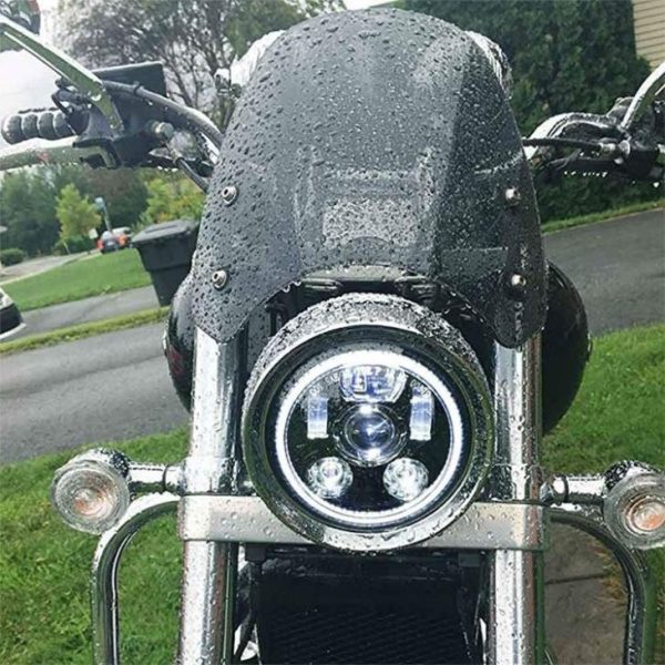 5.75 Led Halo Headlights For Harley Davidson Motorcycle VRSCDX Dyna FLSTSC - Image 6