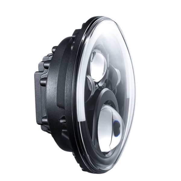 7'' Car Black LED Headlights With Halo Ring - Image 2
