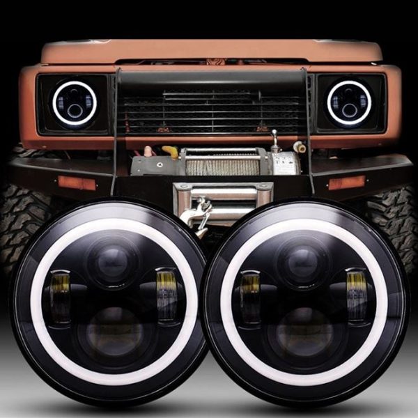 7 Inch Projector 1990-2016 Land Rover Defender 90 110 Led Headlights Upgrade Landrover
