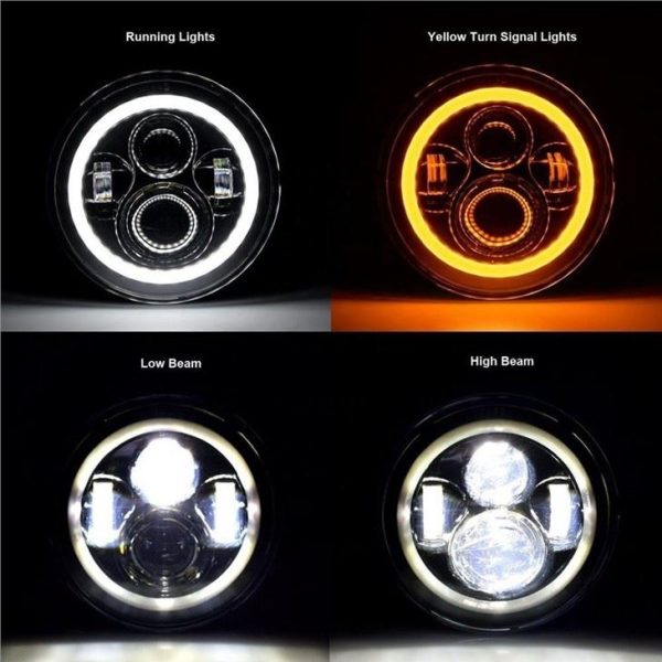 7 Inch Projector 1990-2016 Land Rover Defender 90 110 Led Headlights Upgrade Landrover - Image 5