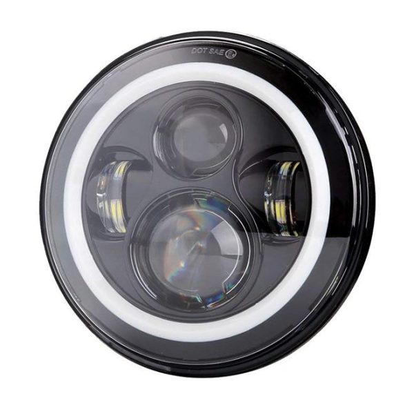 7 Inch Led Halo Lights For Jeep Wrangler JK CJ TJ Harley Davidson Hummer H2 Royal Enfield Car Accessories - Image 2