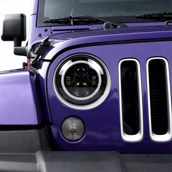7 Inch Led Halo Lights For Jeep Wrangler JK CJ TJ Harley Davidson Hummer H2 Royal Enfield Car Accessories - Image 6
