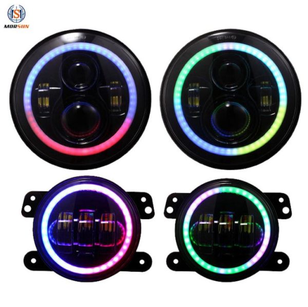7 Inch Led Headlight Multi-color Chasing Light - Image 2