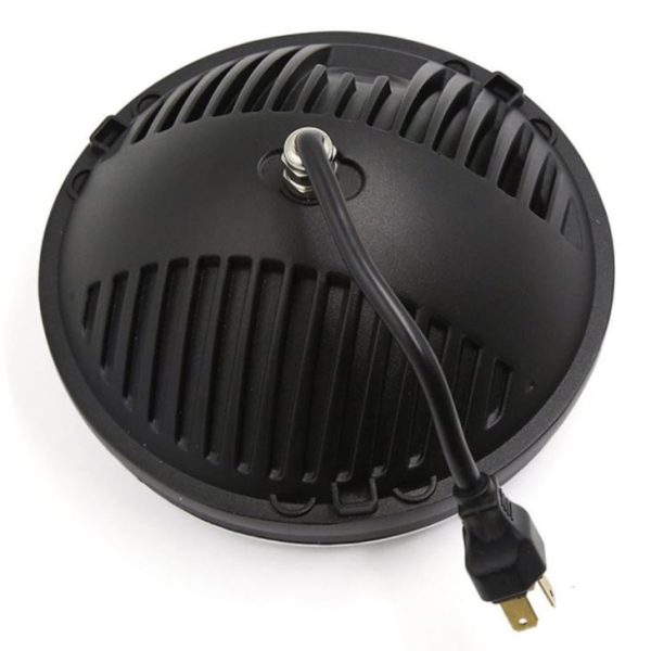 7 Inch Led Headlight Round Led 12v Black For Halry Jeep - Image 4