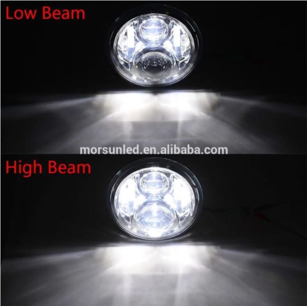 7'' Led Headlight For Royal Enfield Motorcycle - Image 3