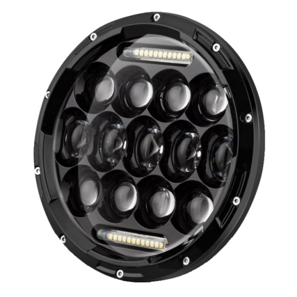 7 Inch Round LED Headlight Bulbs 75W 7 Inch Motorcycle LED Headlights DRL Driving Light Headlamp For Jeep Harley Davidson - Image 2