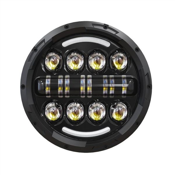 7inch Round LED Headlight Projector For Land Rover Defender Royal Enfield Motorcycle - Image 2