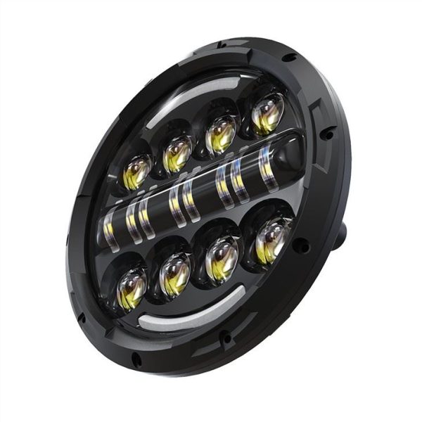 7inch Round LED Headlight Projector For Land Rover Defender Royal Enfield Motorcycle - Image 3