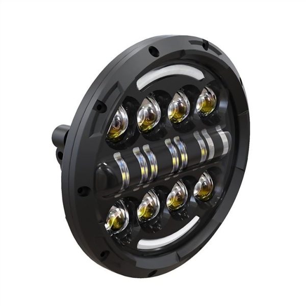 7inch Round LED Headlight Projector For Land Rover Defender Royal Enfield Motorcycle - Image 4