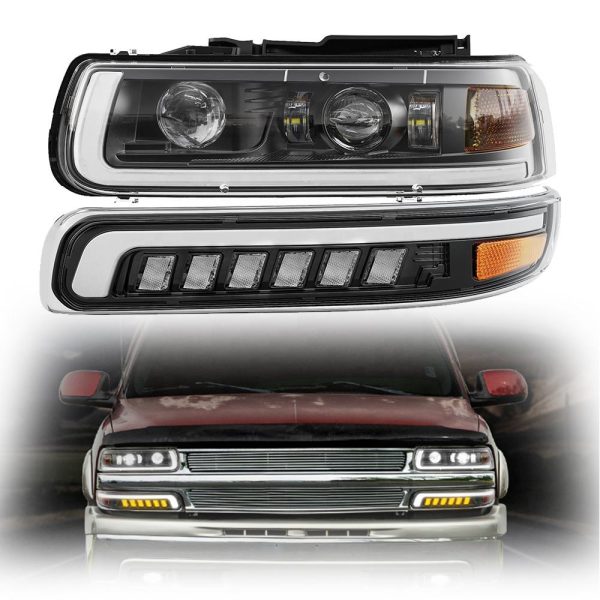Aftermarket 1999 Chevy Silverado 1500 Headlights Custom Led Headlights for 1999 Chevy Silverado 1500