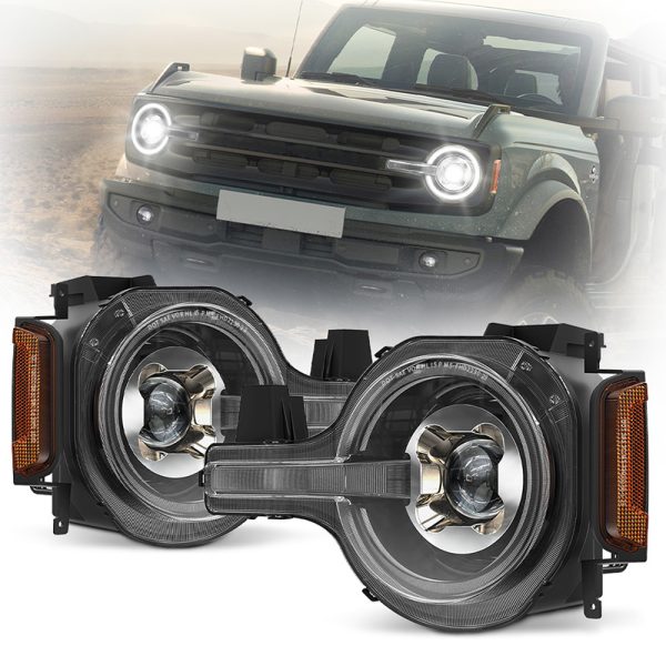 2023 2022 2021 Ford Bronco Led Headlights Raptor Ford Bronco Signature Headlights Aftermarket
