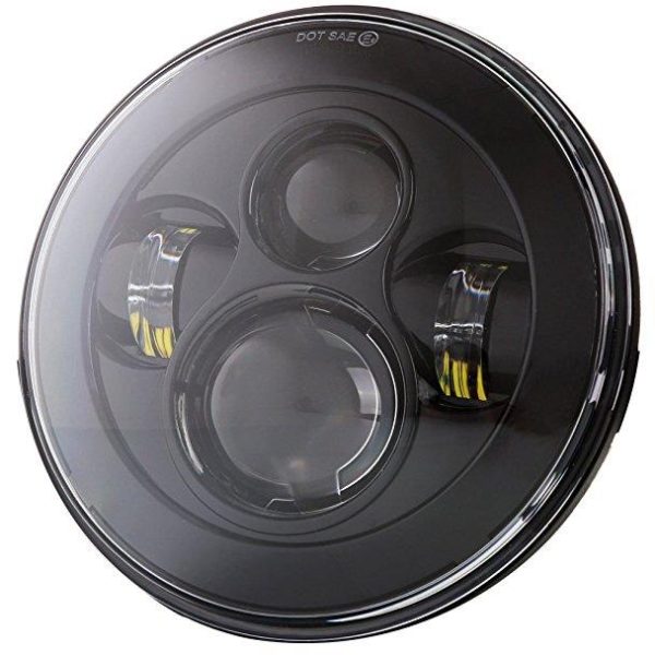 Auto Lighting System 7 Inch Round Headlight With High Low Beam LED Headlamp For Motorcycle For Hummer/for Royal Enfield