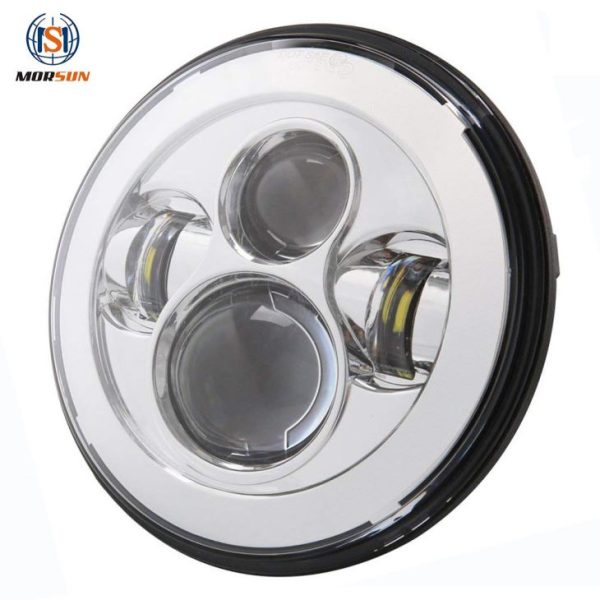 Auto Lighting System 7 Inch Round Headlight With High Low Beam LED Headlamp For Motorcycle For Hummer/for Royal Enfield - Image 5