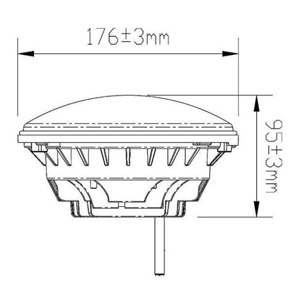 Auto Lighting System 7 Inch Round Headlight With High Low Beam LED Headlamp For Motorcycle For Hummer/for Royal Enfield - Image 7