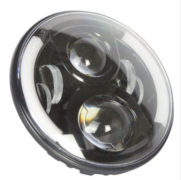 Auto Projector LED Headlight Halo Angel Eyes DRL 7 Inch LED Headlamp For Car Motorcycle 7'' Round LED Headlight - Image 6