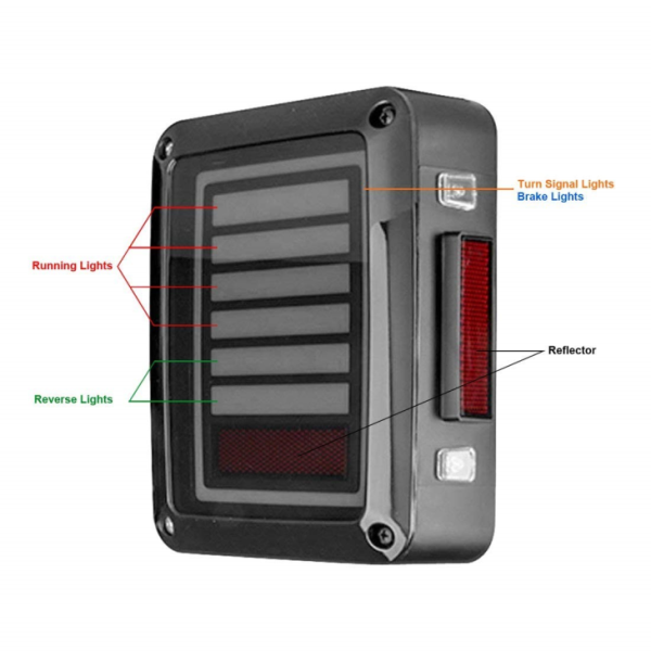 China Tail Light For Jeep Wrangler JK 2007-2015 - Image 2