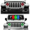 New Arrival Color Changing 9 Inch Led Halo Lights For Jeep Wrangler JL 2018+ RGB JL Led Headlights - Image 6