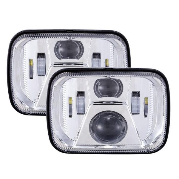 5x7 Inch LED Rectangle Headlight 60W With Hi/Lo Beam For Jeep YJ XJ MJ & For Off-road - Image 5