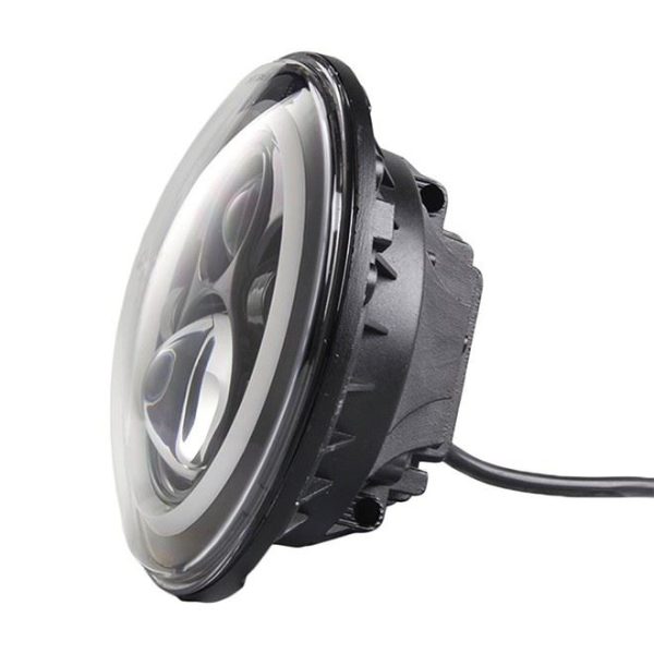 DOT 7 Led Headlight Halo For Jeep Wrangler TJ Accessories Car LED Projector Headlight Lens For Jeep TJ 1997-2006 JK CJ7 LJ - Image 4