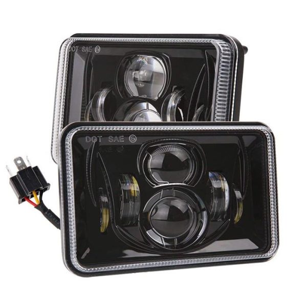 DOT Approved 4x6 Inch Led Square Headlight For Jeep Wrangler And For Kenworth High/low Beam - Image 2