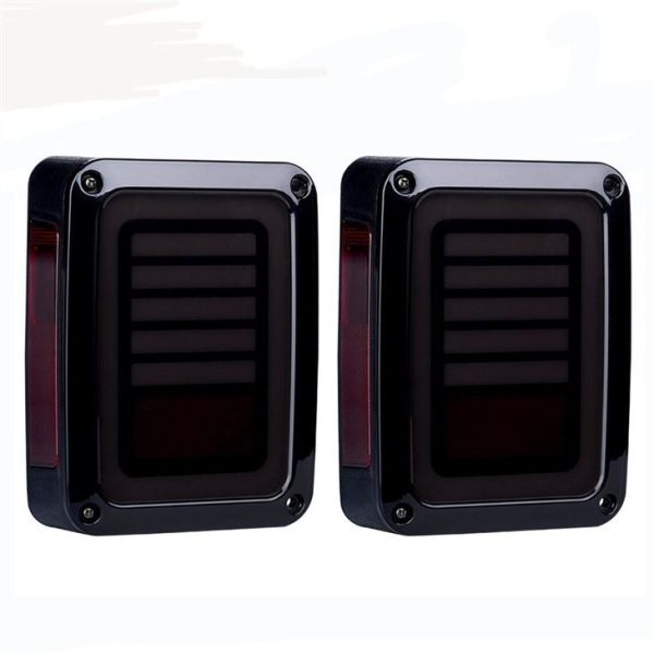 Morsun 12V Car LED Tail Light For Jeep Wrangler 2007-2015 JK Smoked Black Clear Lens - Image 2