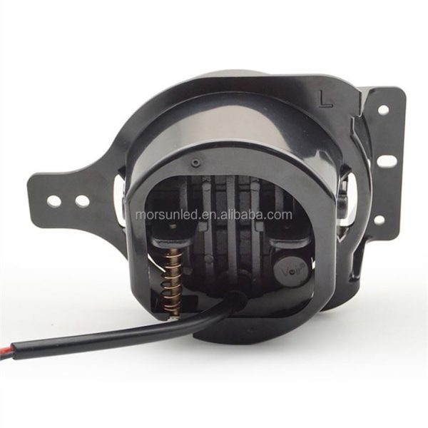 Morsun 4inch Fog Light With Bracket For Jeep Wrangler JL JLU Rubicon Black Chrome Light - Image 4