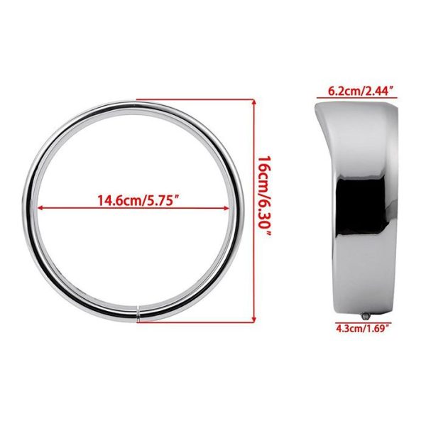 Morsun 5.75inch Led Headlight Decorate Trim Ring For Harley Cover Cap - Image 4