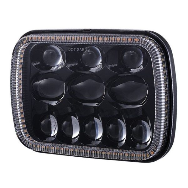 Morsun 5x7 Inch Square Headlight For Jeep GMC Ford Chevrolet LED Headlamp Projector - Image 2