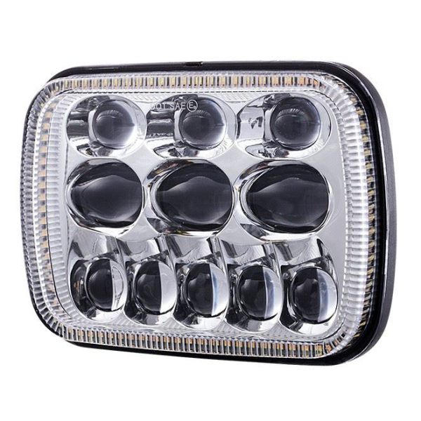 Morsun 5x7 Inch Square Headlight For Jeep GMC Ford Chevrolet LED Headlamp Projector - Image 3