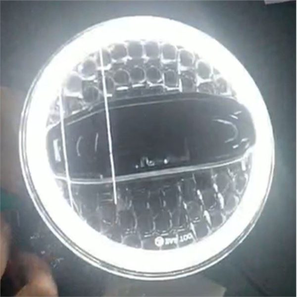 Morsun 7 Inch Motorcycle Headlight Led With Halo For Jeep Wrangler JK Royal Enfield - Image 4