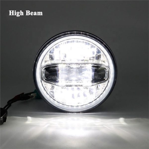 Morsun 7 Inch Motorcycle Headlight Led With Halo For Jeep Wrangler JK Royal Enfield - Image 5