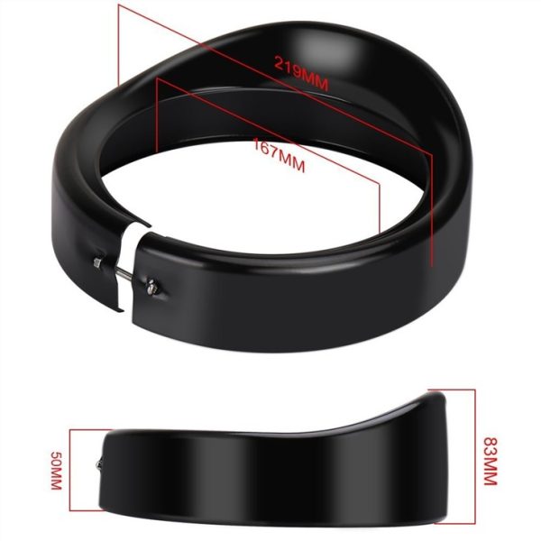 Morsun 7inch Round LED Motorcycle Headlight Ring Bracket For Harley FLD - Image 4