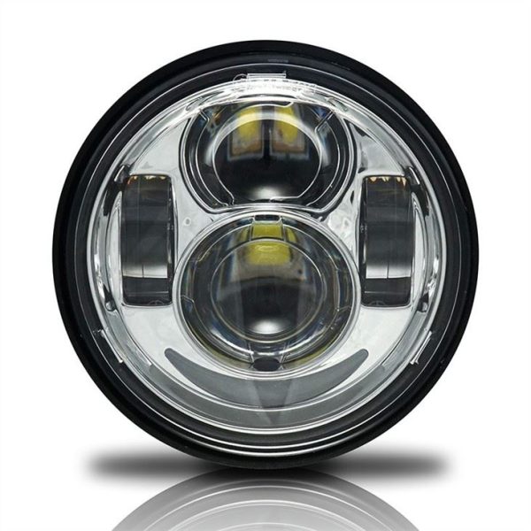 Morsun Auto Parts LED Headlight For Dyna Fat Bob Dual Lamp With Halo High Low Beam Projector - Image 2